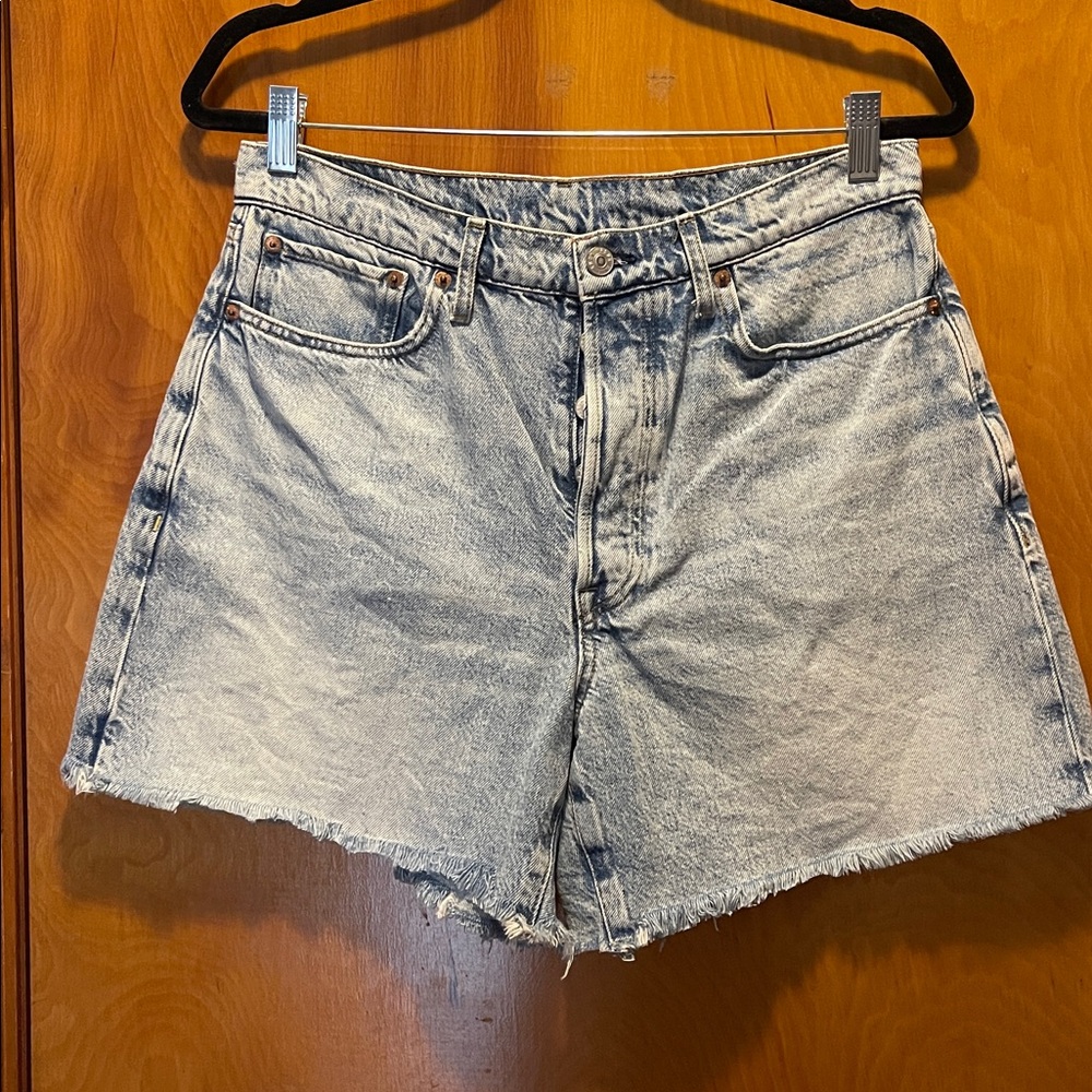 Buck Mason Light Wash Denim Jean Shorts